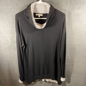 Joan vass women cashmere sweater dress xl quiet luxury minimalist neutral